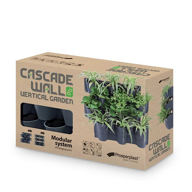ΓΛΑΣΤΡΑΚΙΑ X12 ΕΠΙΤΟΙΧΑ ΑΝΘΡΑΚΙ CASCADE WALL 67x17.7x57cm 1/1ΚΙΒ
